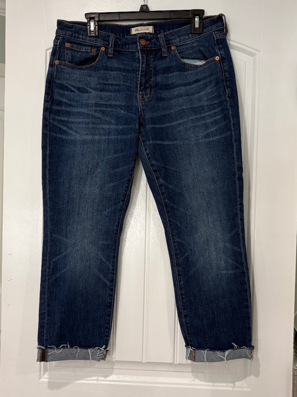 Madewell the slim boy Jean crop